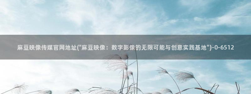 麻豆传媒官网001：麻豆映像传媒官网地址(\