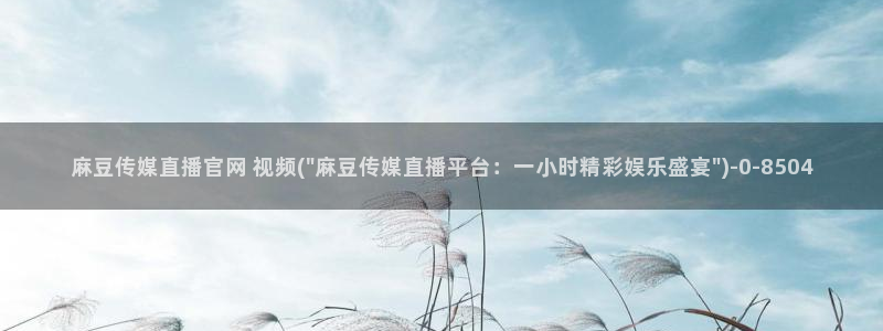 麻豆传媒映化官网：麻豆传媒直播官网 视频(\